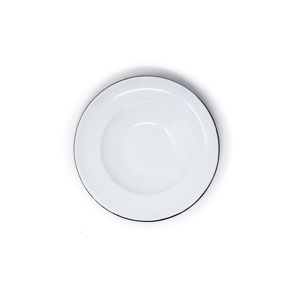 Plato Hondo No. 27 Blanco Filo Negro Baro Industrial CPL26-BN 746169301076