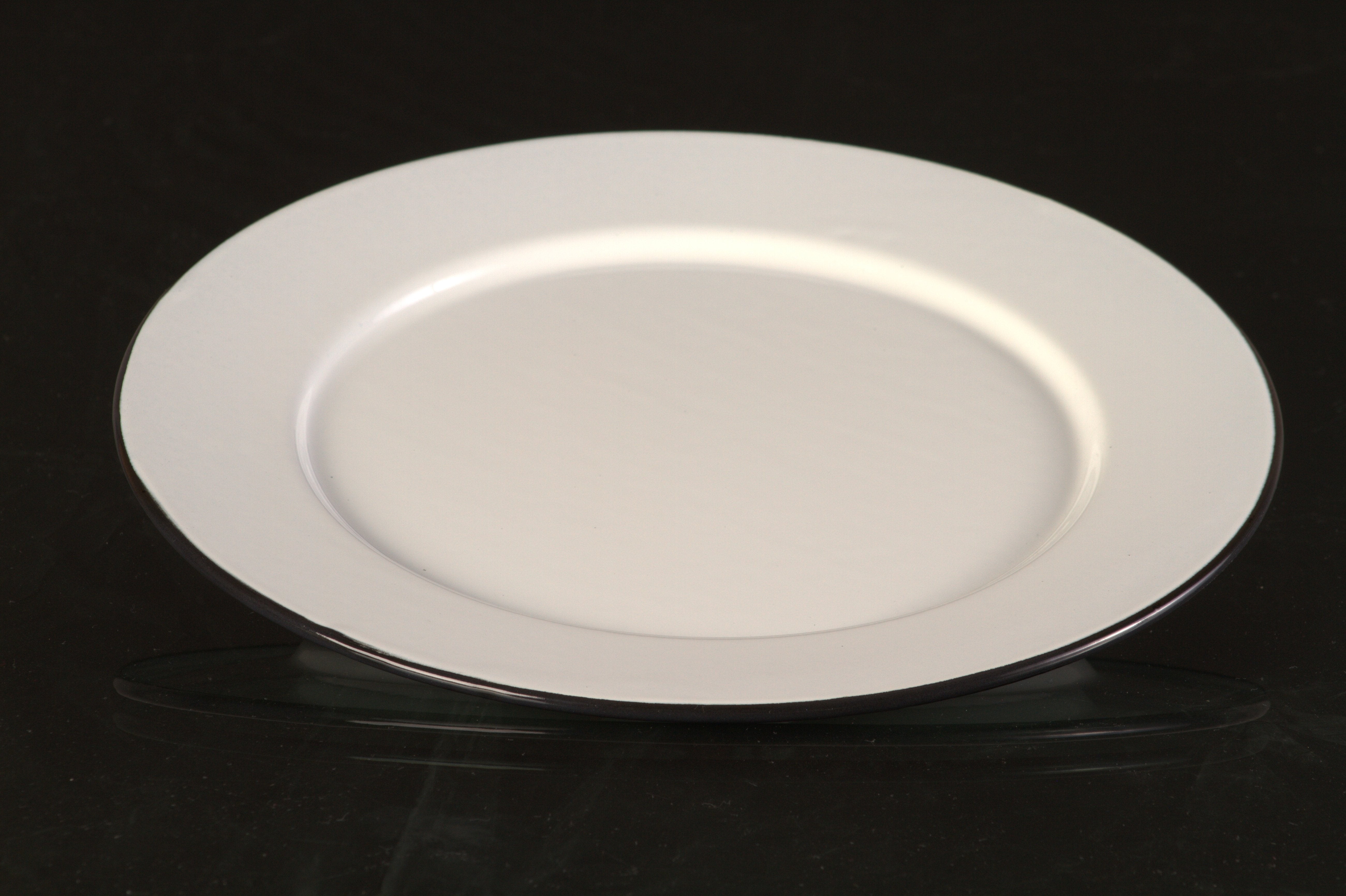 Plato Liso No. 27 /Trinche Blanco Filo Negro Baro Industrial CPL27-BN 746169062755