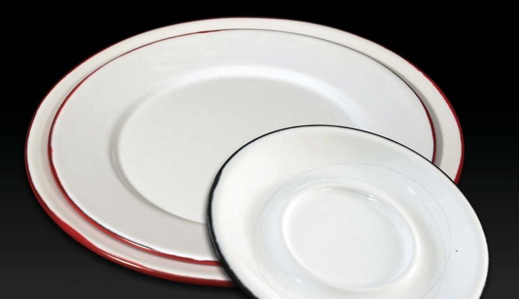 Plato Liso No. 27 /Trinche Blanco Filo Rojo Baro Industrial CPL27-BR 746169300987