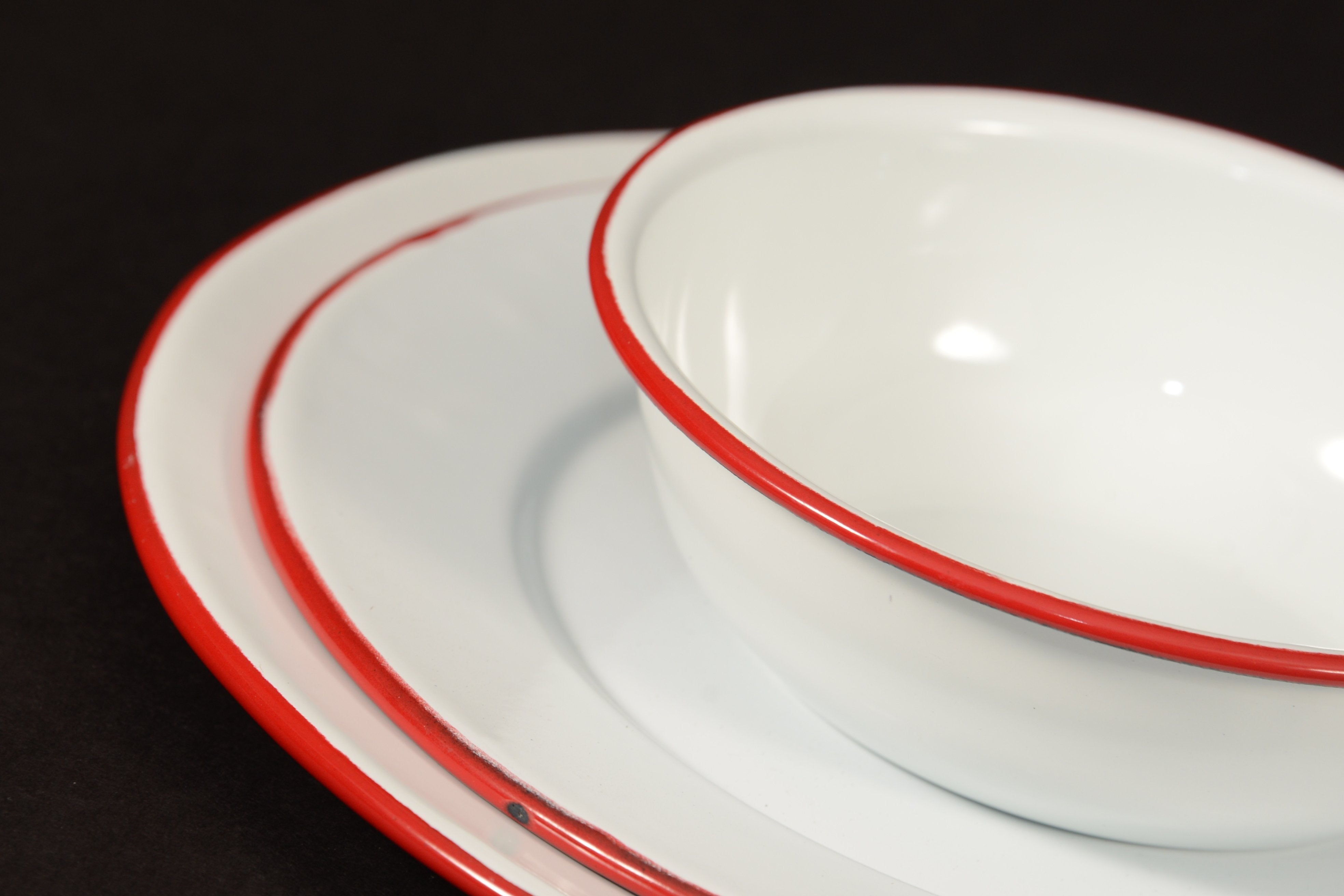 Plato Liso No. 27 /Trinche Blanco Filo Rojo Baro Industrial CPL27-BR 746169300987