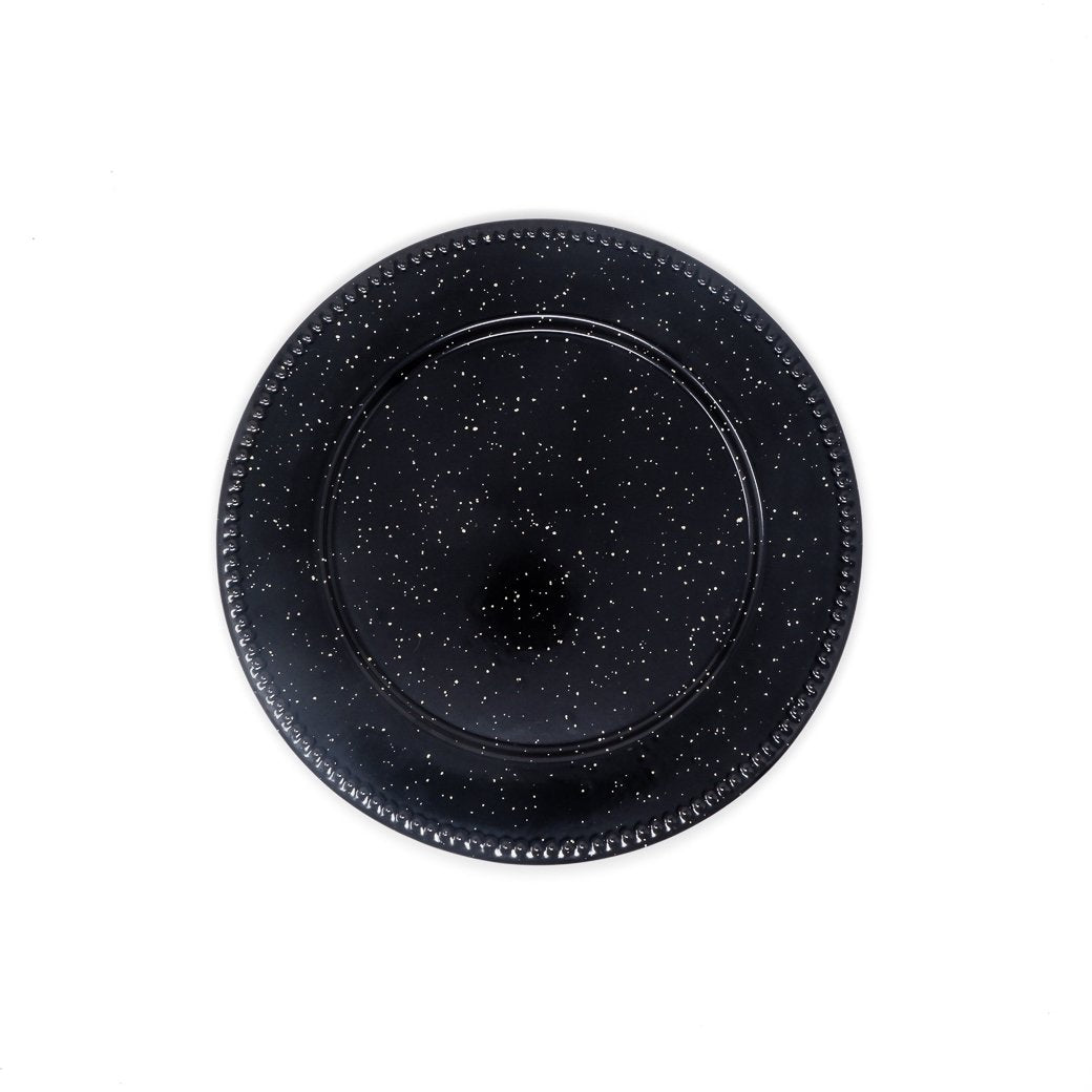 Plato No. 32 Troquelado Negro Moteado Baro Industrial CPL32-NG 746169300673