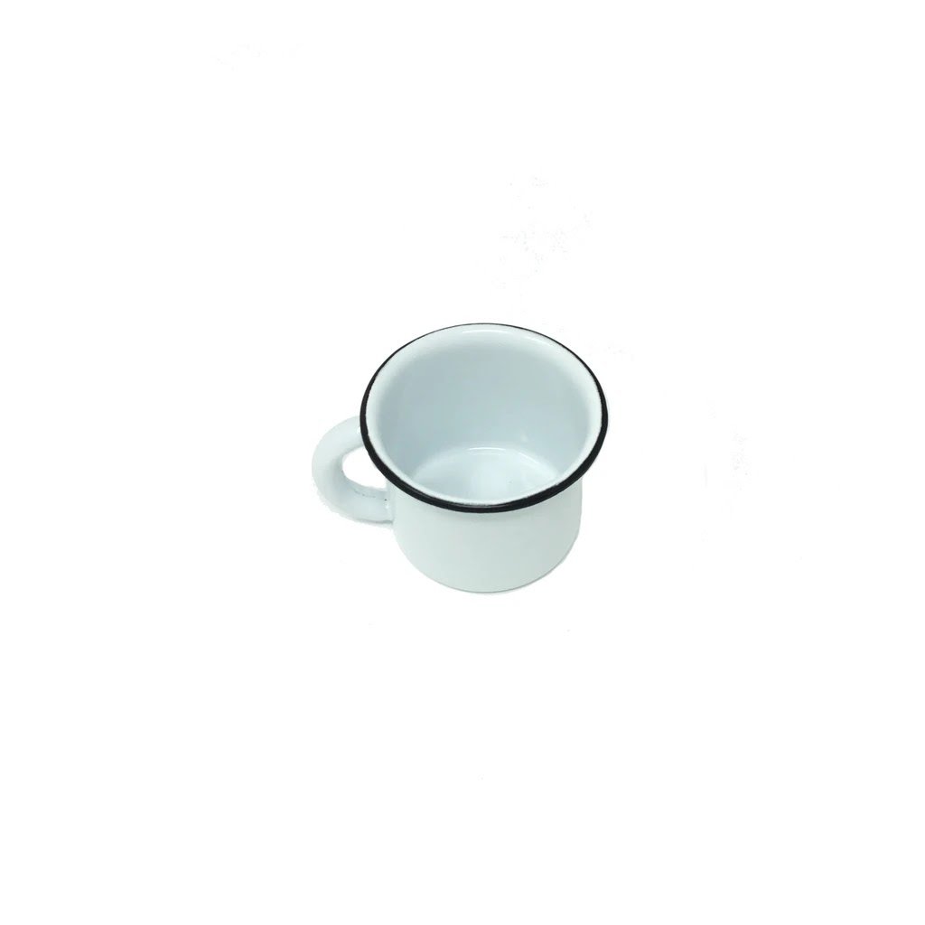 Pocillo No. 8 Blanco Filo Negro Baro Industrial CPO8-BN 746169040852