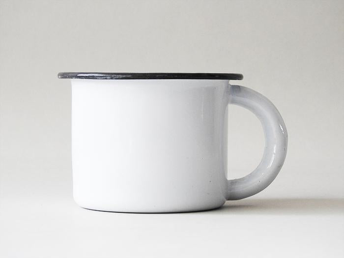 Pocillo No. 8 Blanco Filo Negro Baro Industrial CPO8-BN 746169040852