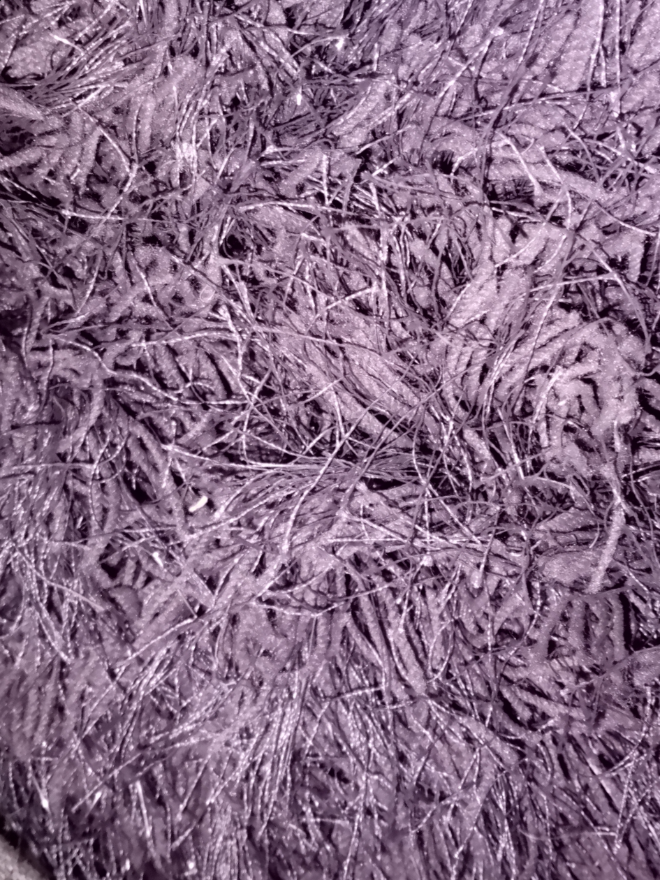 Tapete shaggy morado/plateado 160X230