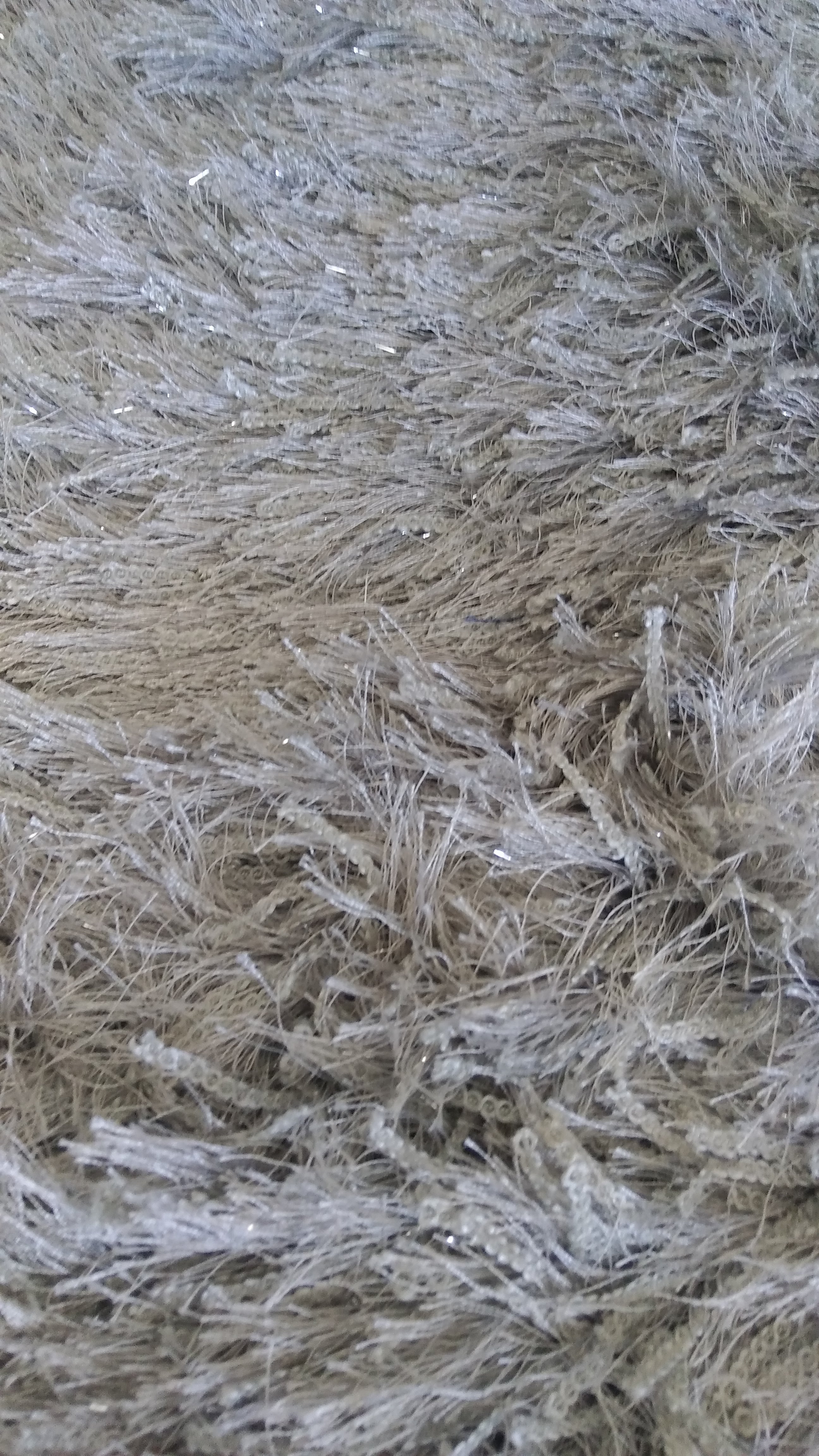 Tapete shaggy plateado 1.60x2.30