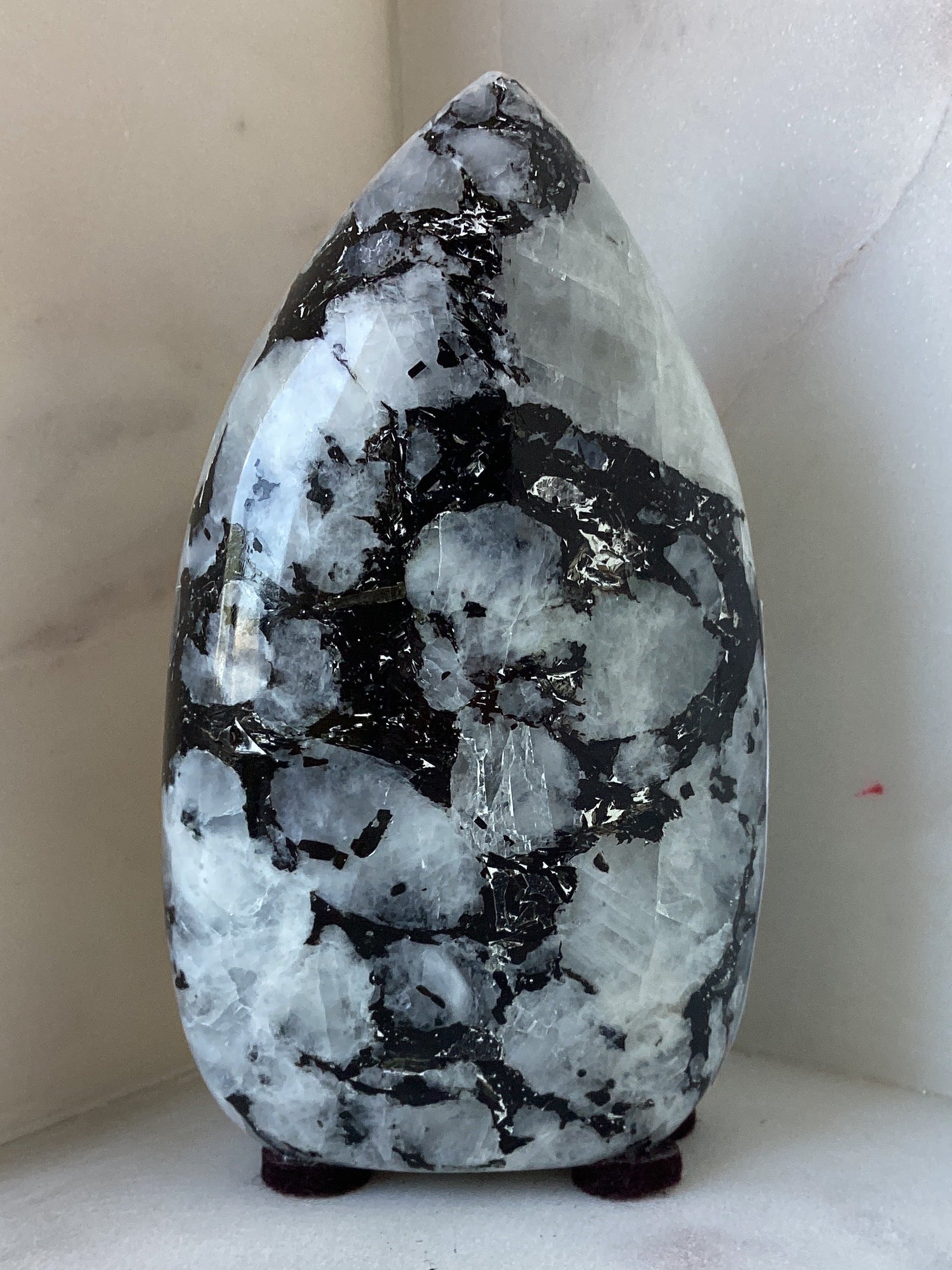 Llama de Piedra Lunar Arcoíris 3-4"