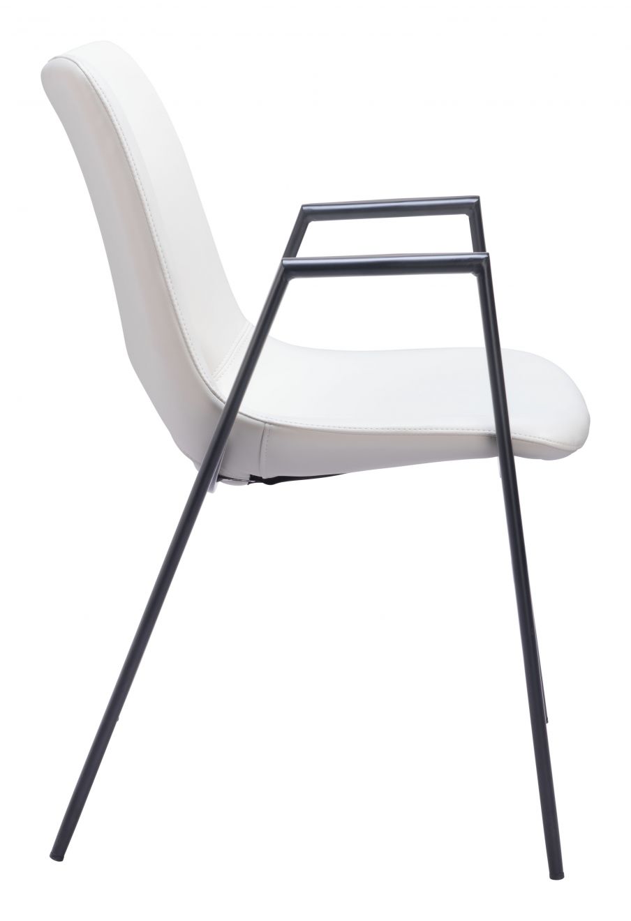 Silla lateral DESI, blanco