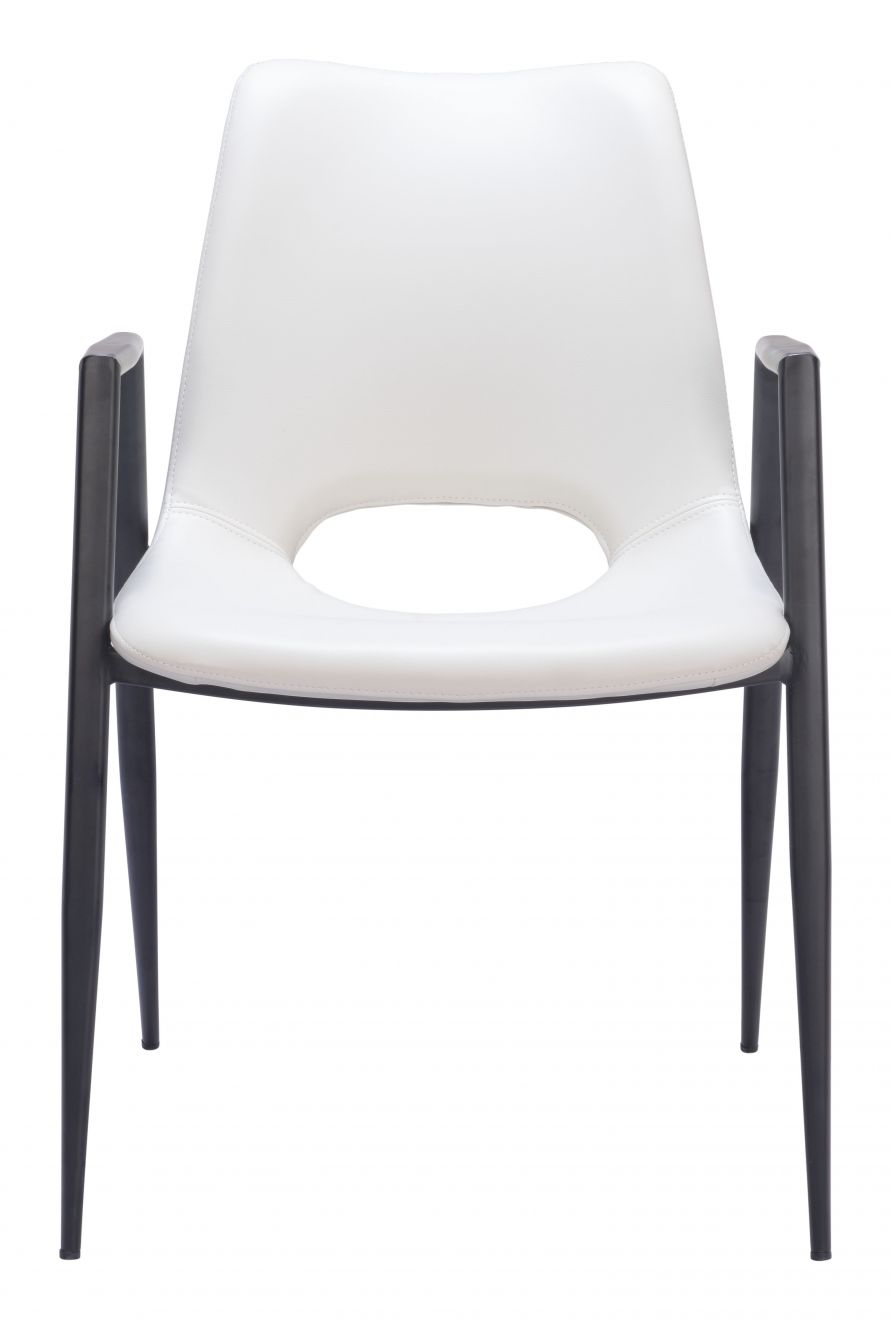 Silla lateral DESI, blanco