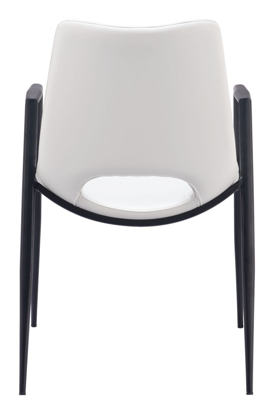 Silla lateral DESI, blanco