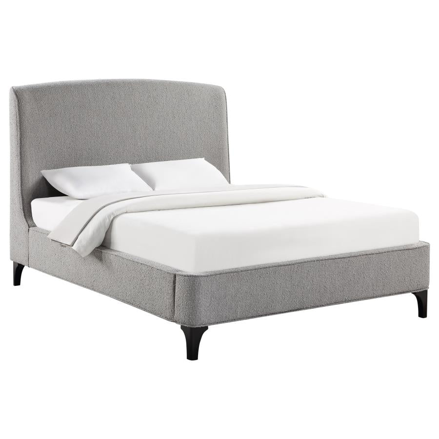 MOSBY CAMA QUEEN TAPIZADA GRIS