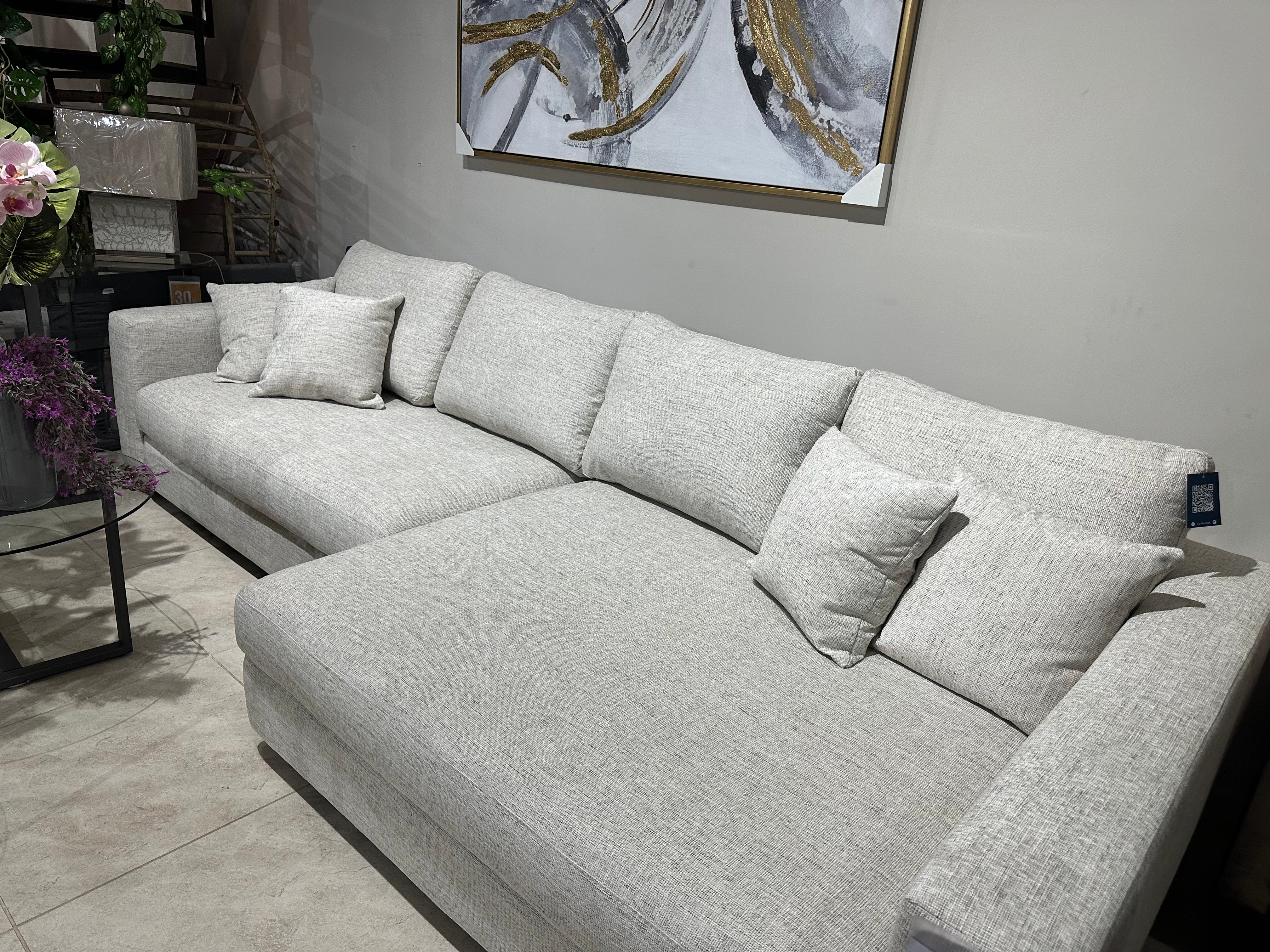 ZENIT SOFA-CHAISE DERECHO 2 pzs Dicosta Linen