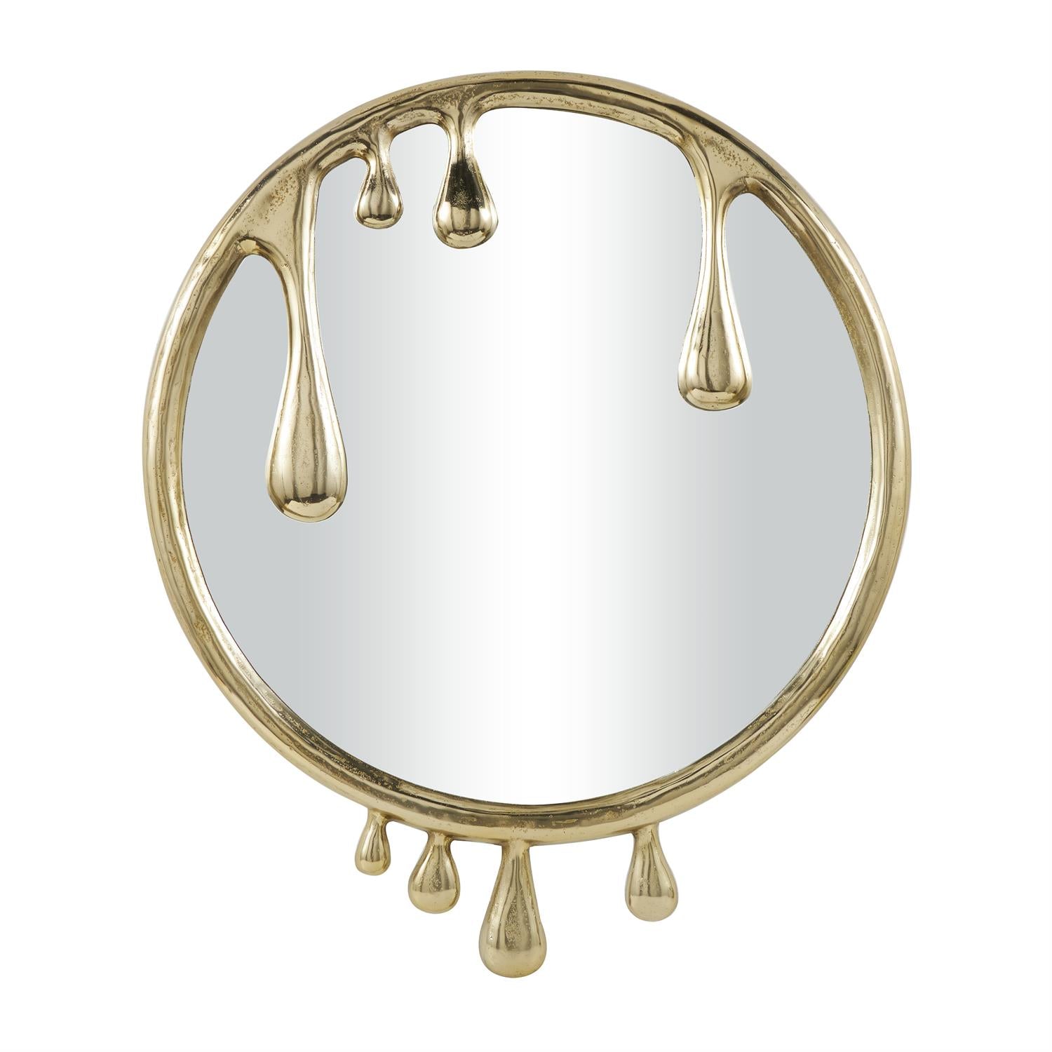 ALUM GLD DRIP WALL MIRROR 36"W, 43"H