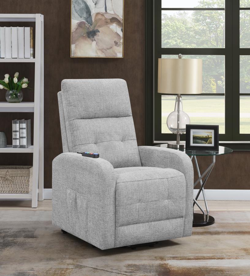 Sillón HOWIE reclinable individual Power-lift, gris