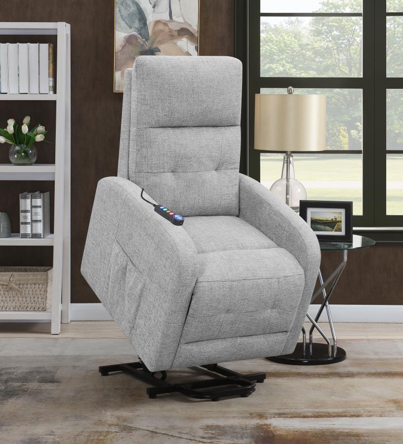 Sillón HOWIE reclinable individual Power-lift, gris