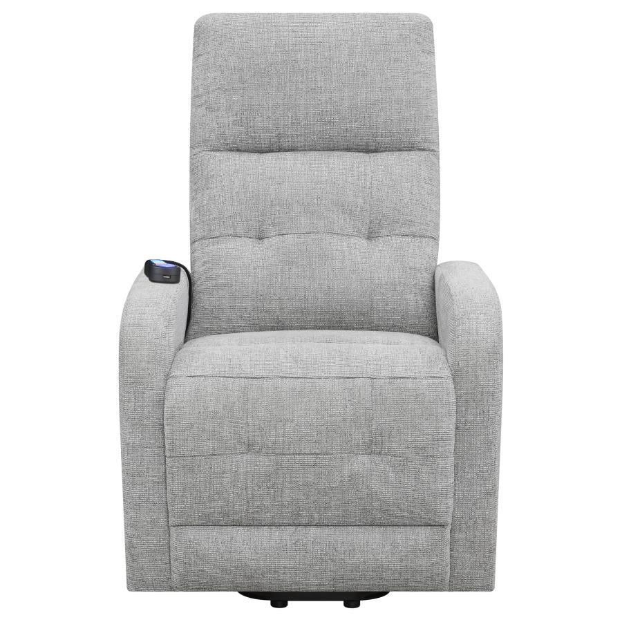 Sillón HOWIE reclinable individual Power-lift, gris