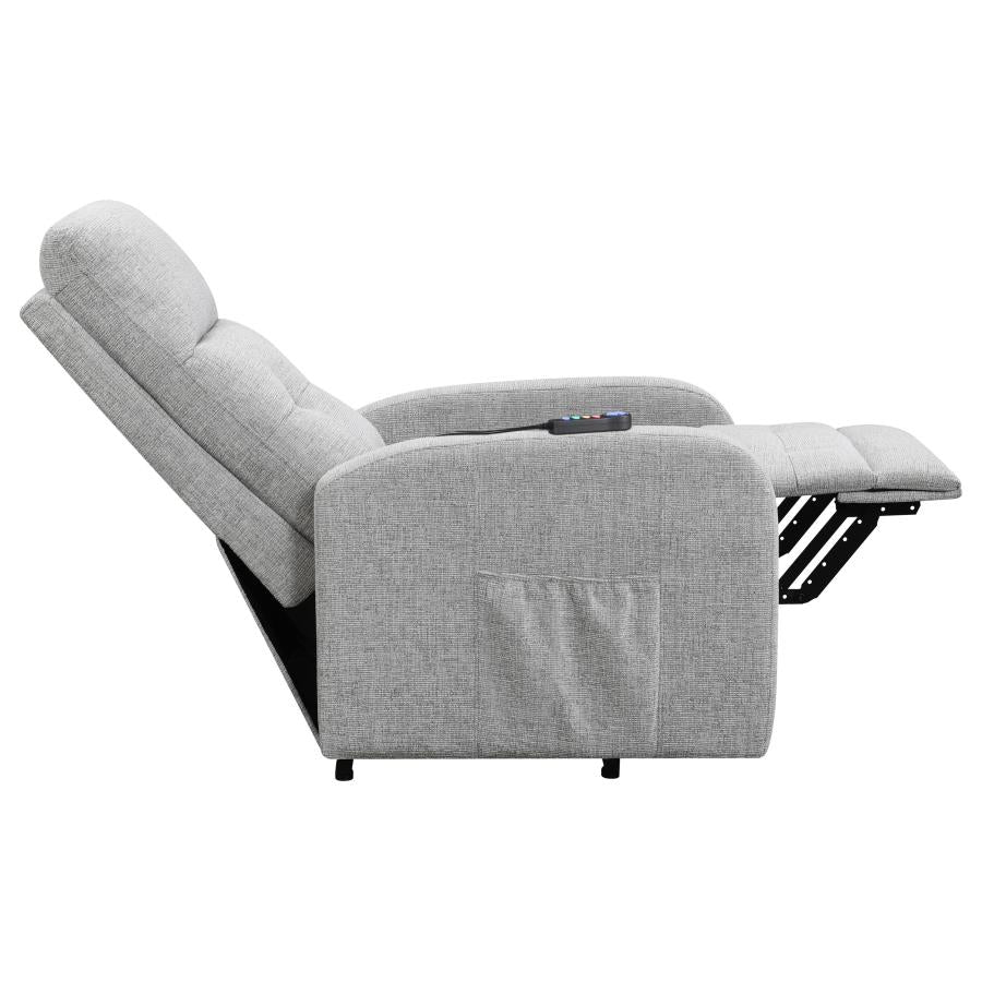 Sillón HOWIE reclinable individual Power-lift, gris