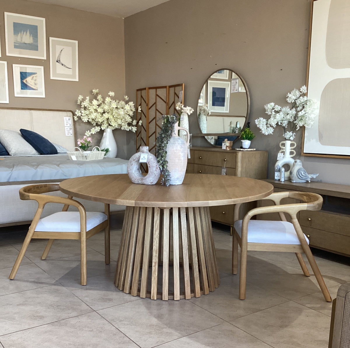 Mesa de Comedor ISELA 160D, rosa morado