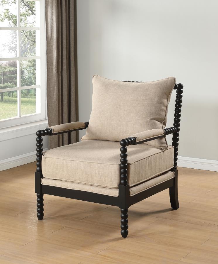 BLANCHETT sillón individual, beige/black