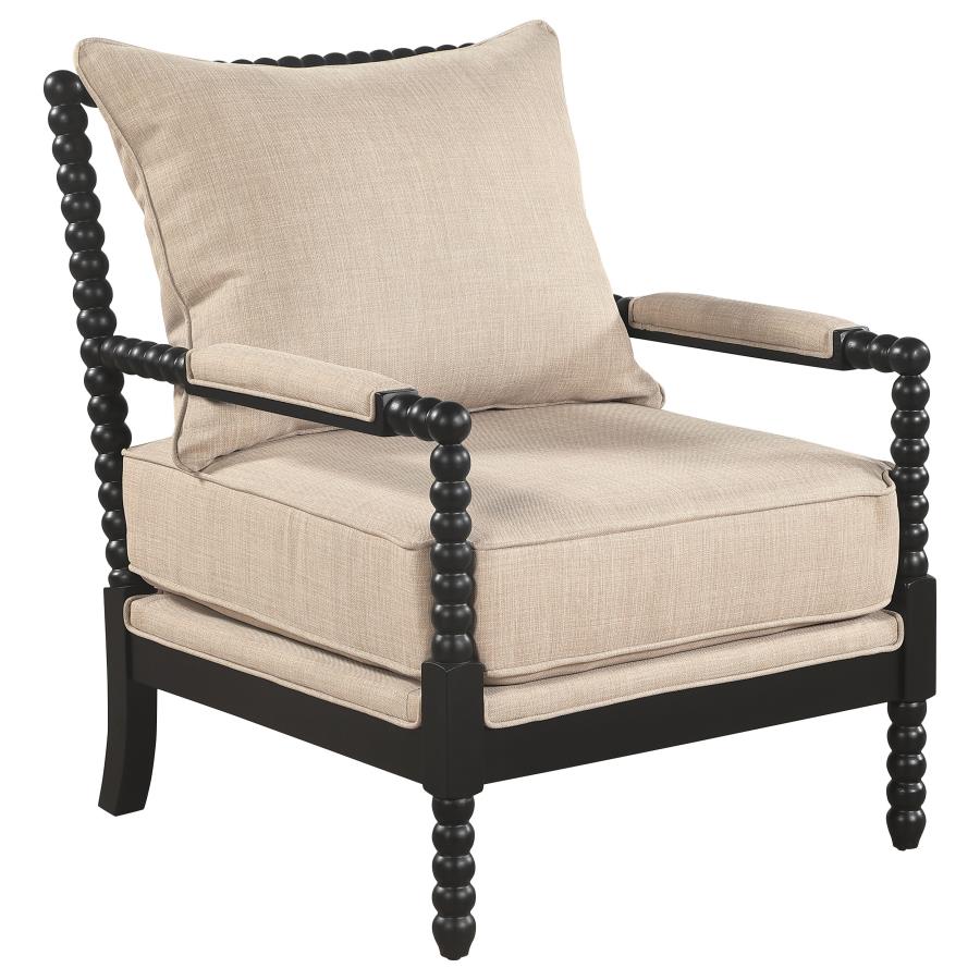 BLANCHETT sillón individual, beige/black