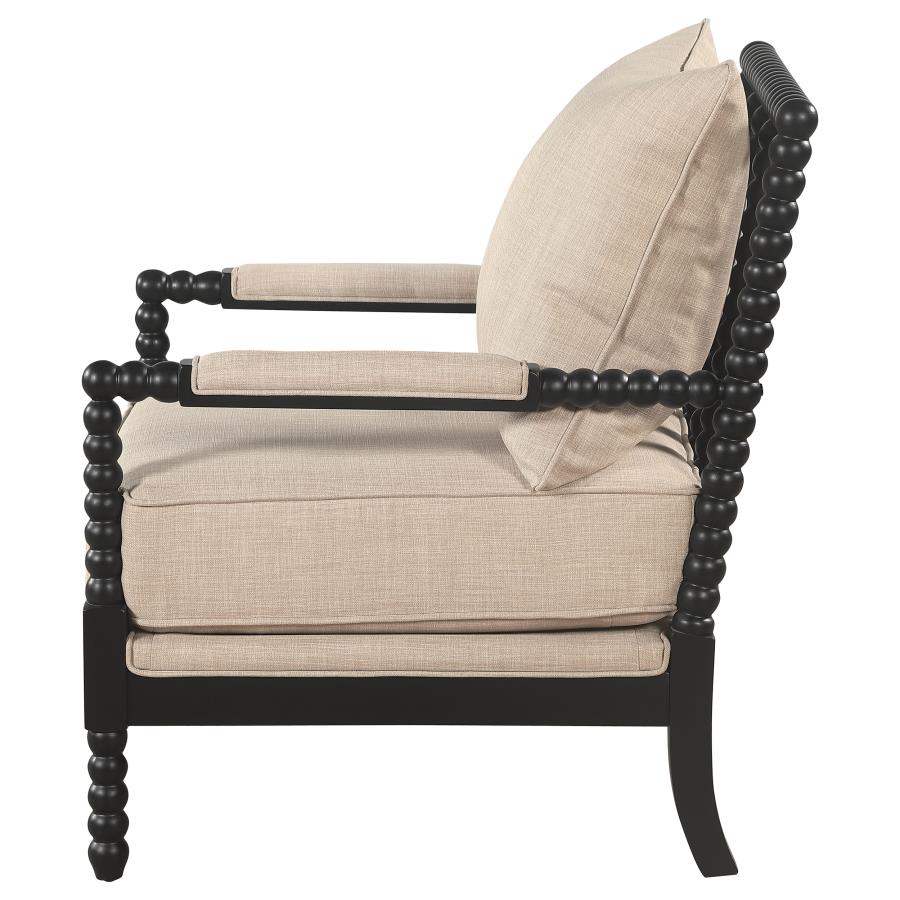 BLANCHETT sillón individual, beige/black