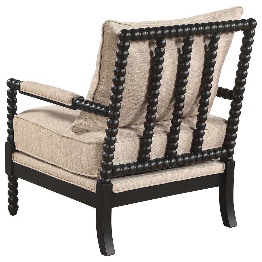 BLANCHETT sillón individual, beige/black