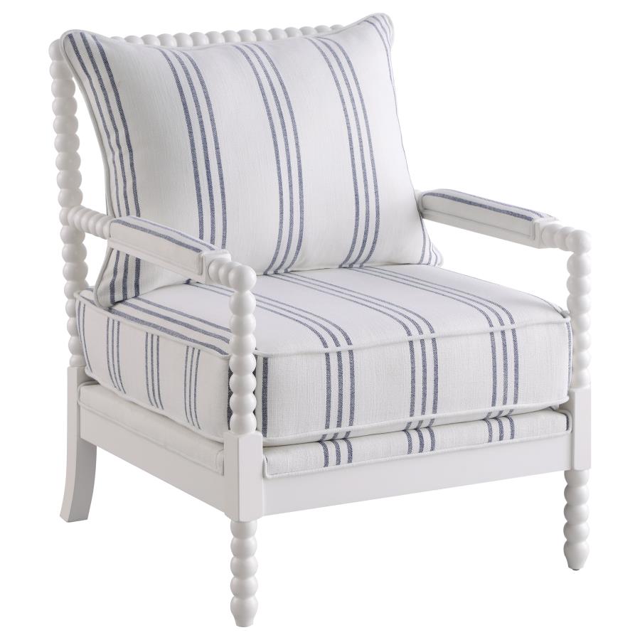 BLANCHETT sillón individual, white / navy blue
