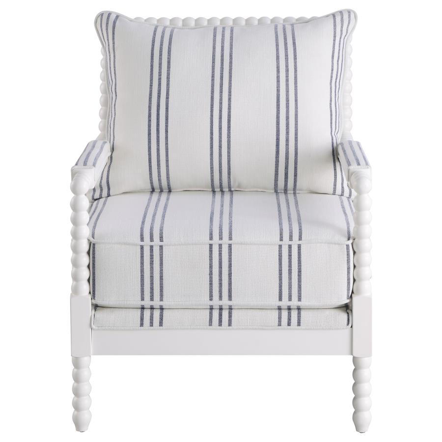 BLANCHETT sillón individual, white / navy blue