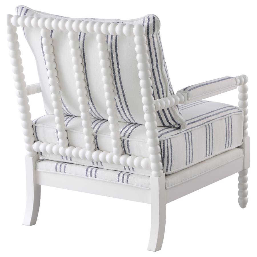 BLANCHETT sillón individual, white / navy blue