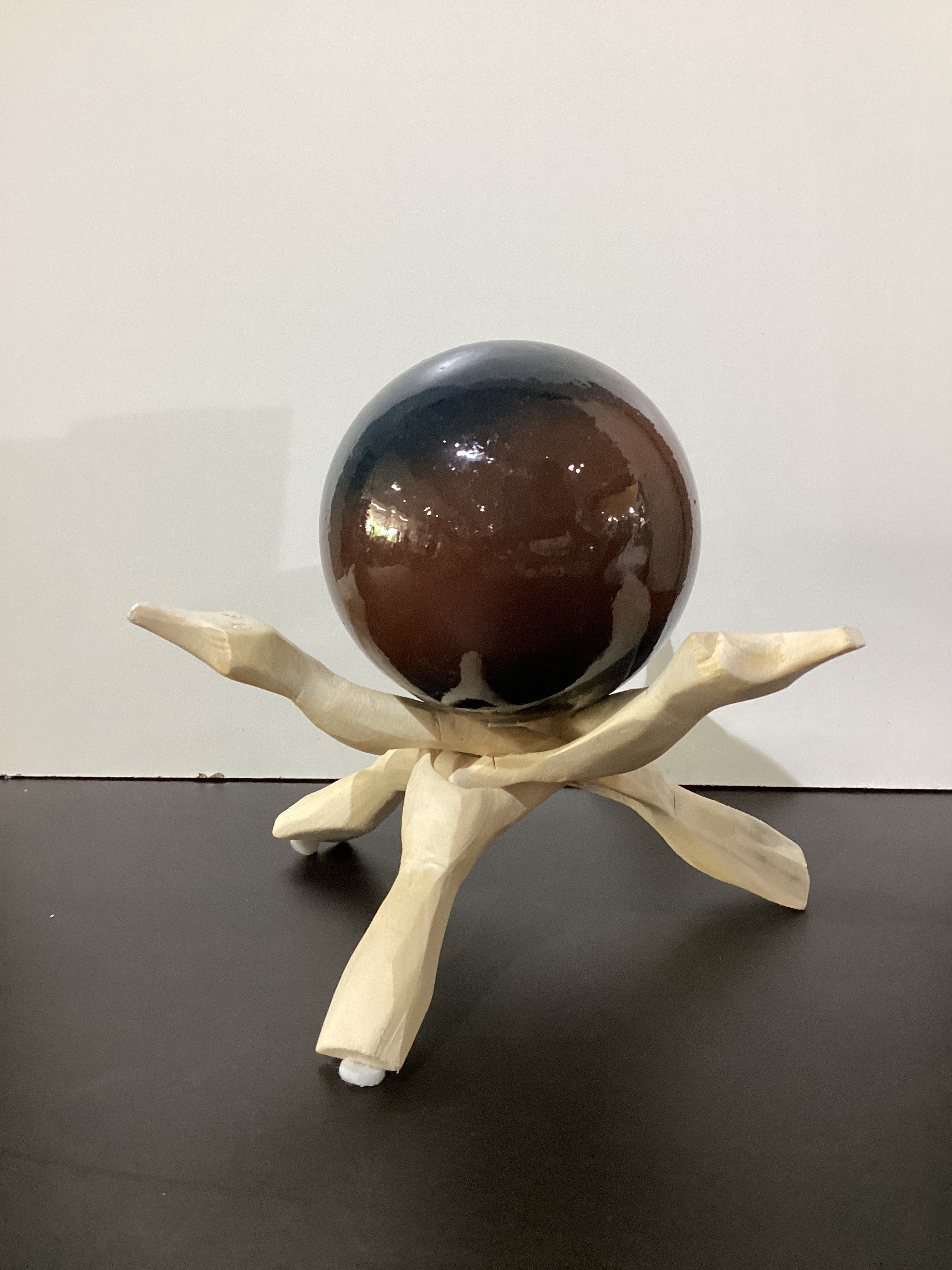 Base para Esferas, Rama de Madera 8"