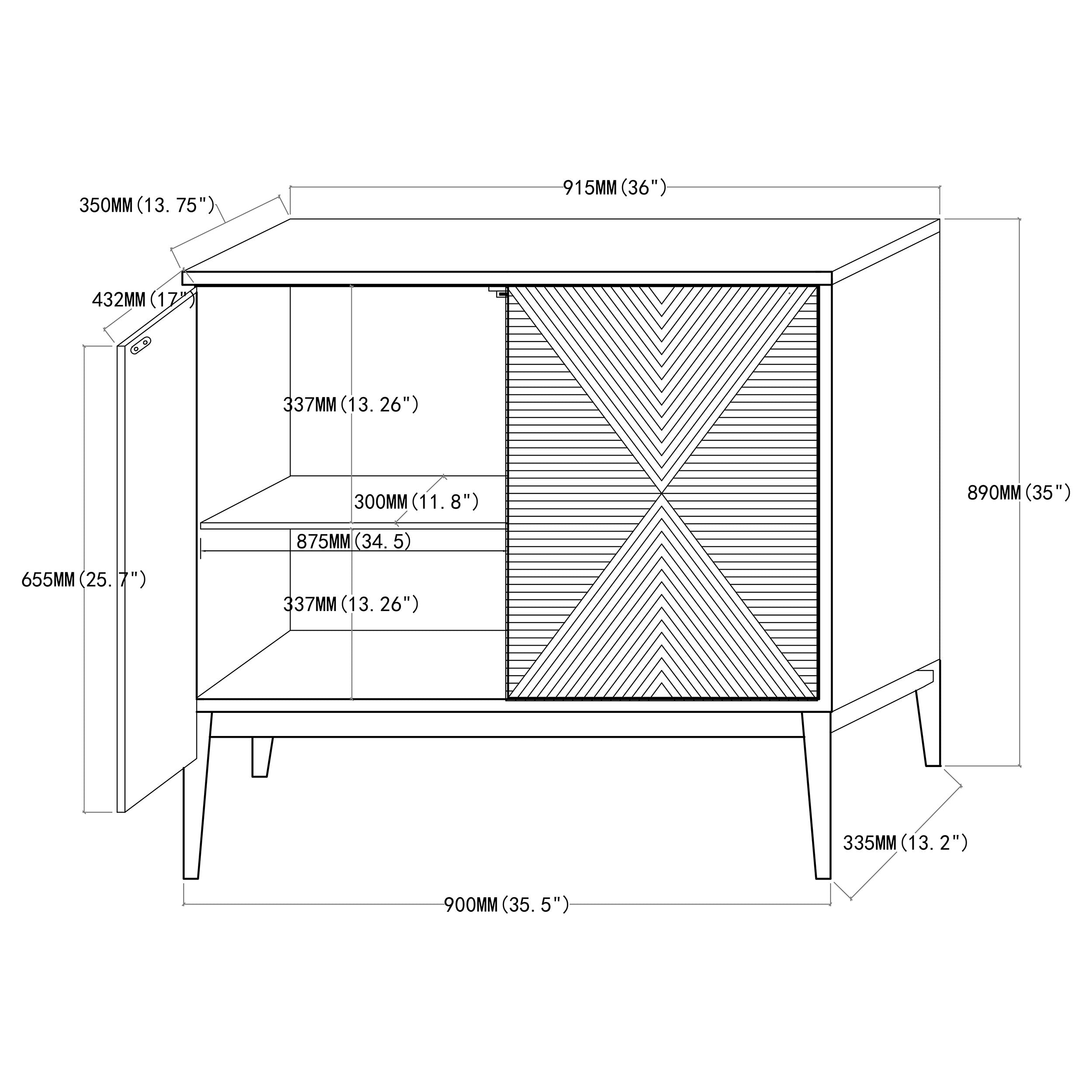 Gabinete decorativo GRETCHEN, blanco