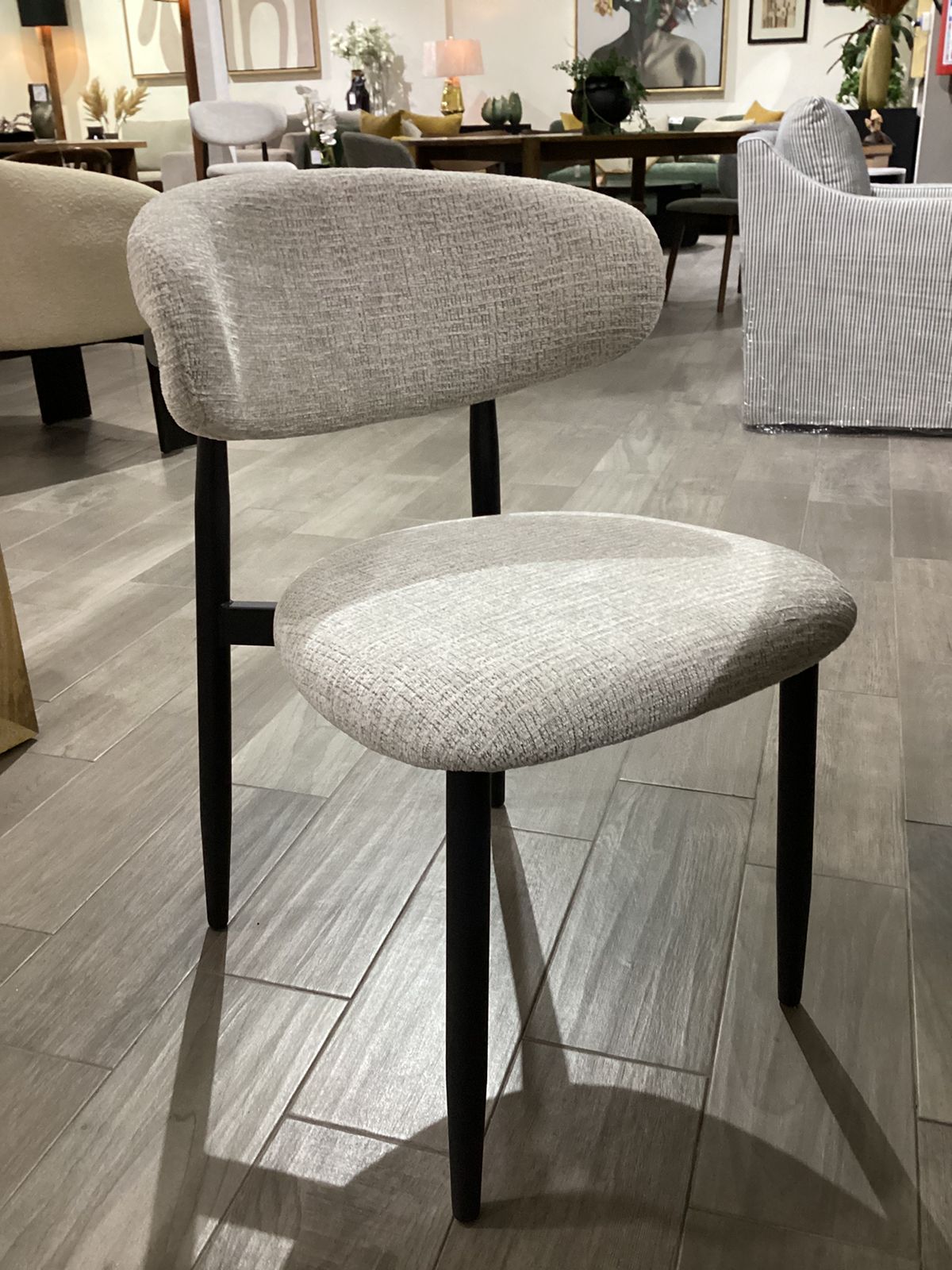 Silla ANTALAYA, gris patas negras