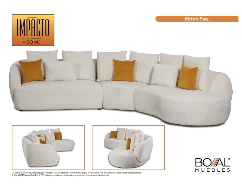 Sala modular KIRTON Izq. 2pzs/ Cyrine Grey