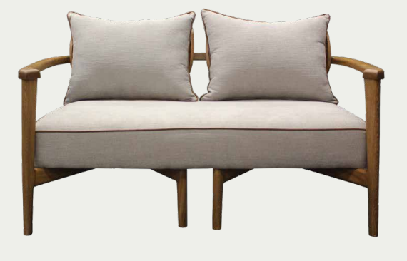Loveseat BACALAR, t. zena porcelain