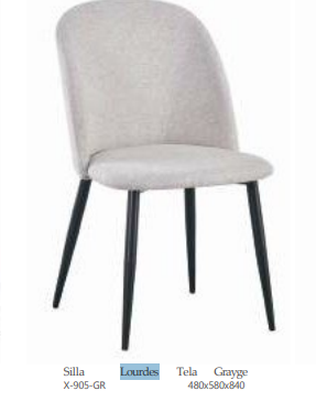 Silla LOURDES, greyge