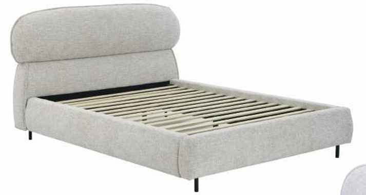Cama tapizada AMSTERDAM King, beige