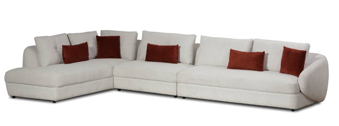 Sala seccional POSTU  2pzs Chaise Izquierdo, Milfontes Linen