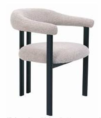 Silla AUREN Grayge, pata color negro