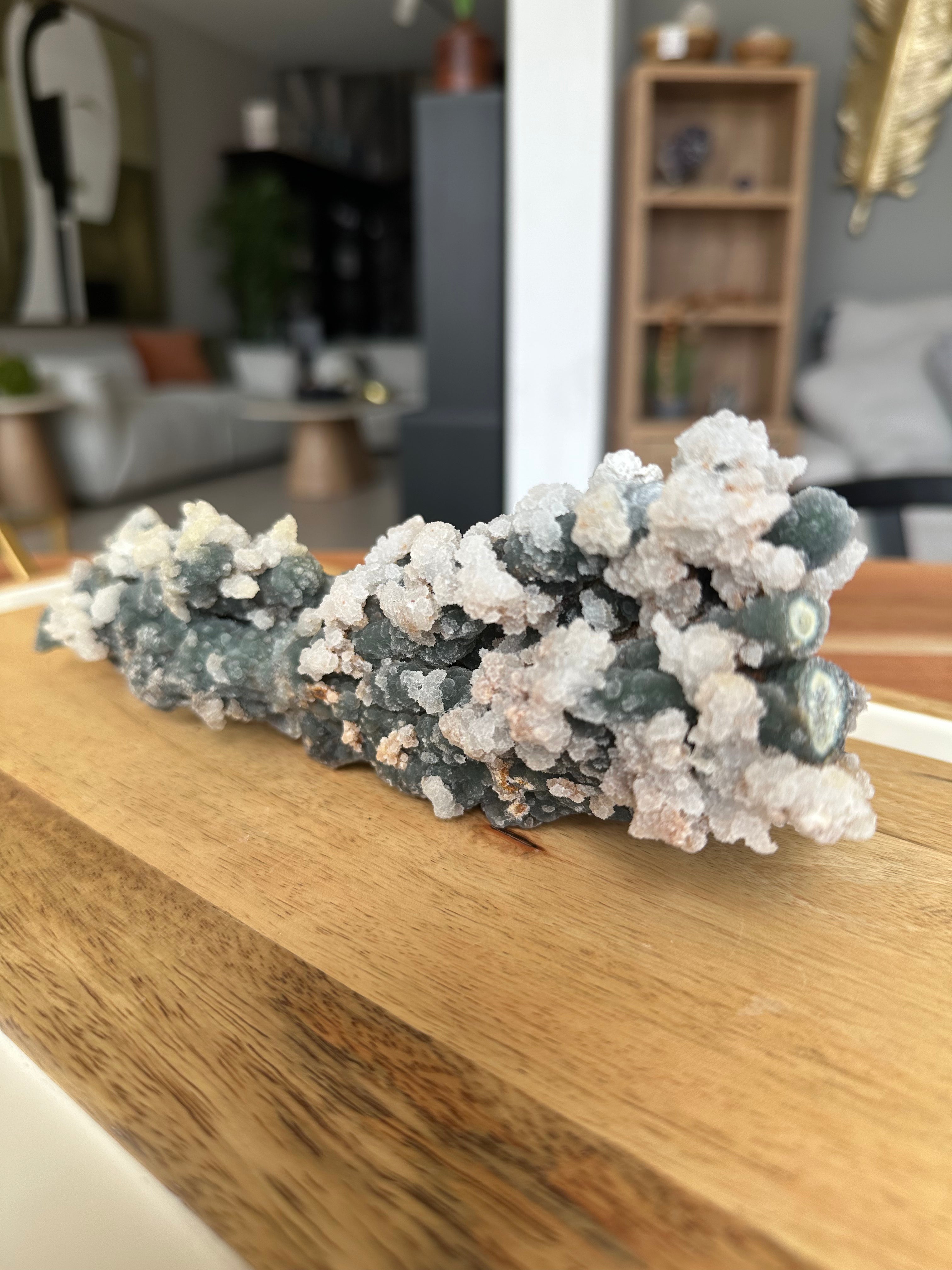Coral Fósil con Calcedonia 486g E. #4, Único de Colección