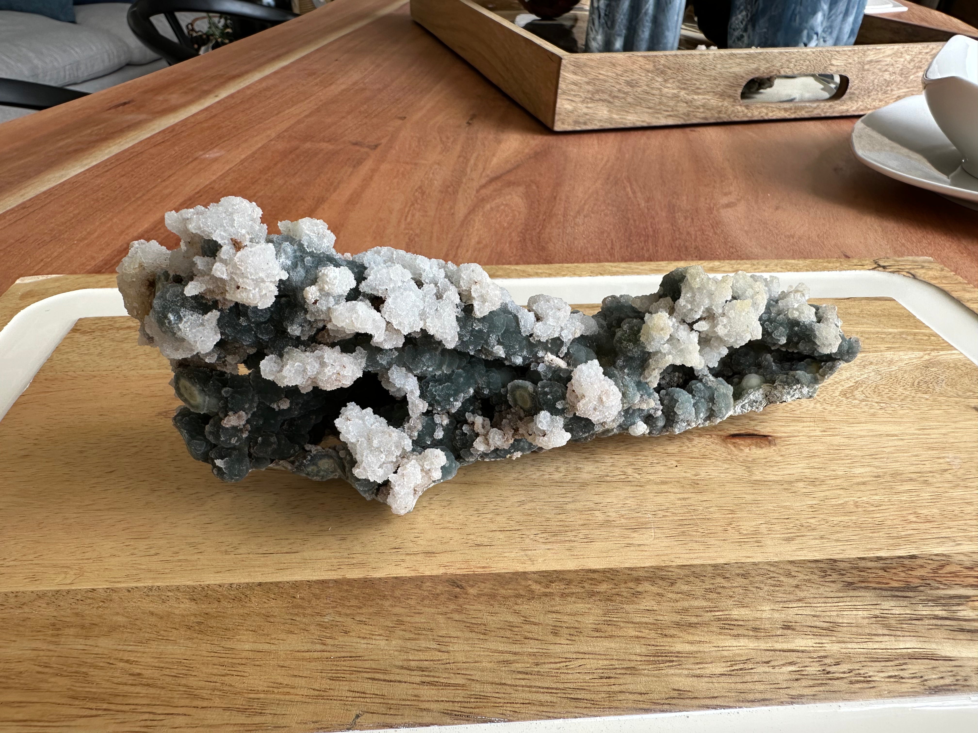 Coral Fósil con Calcedonia 486g E. #4, Único de Colección