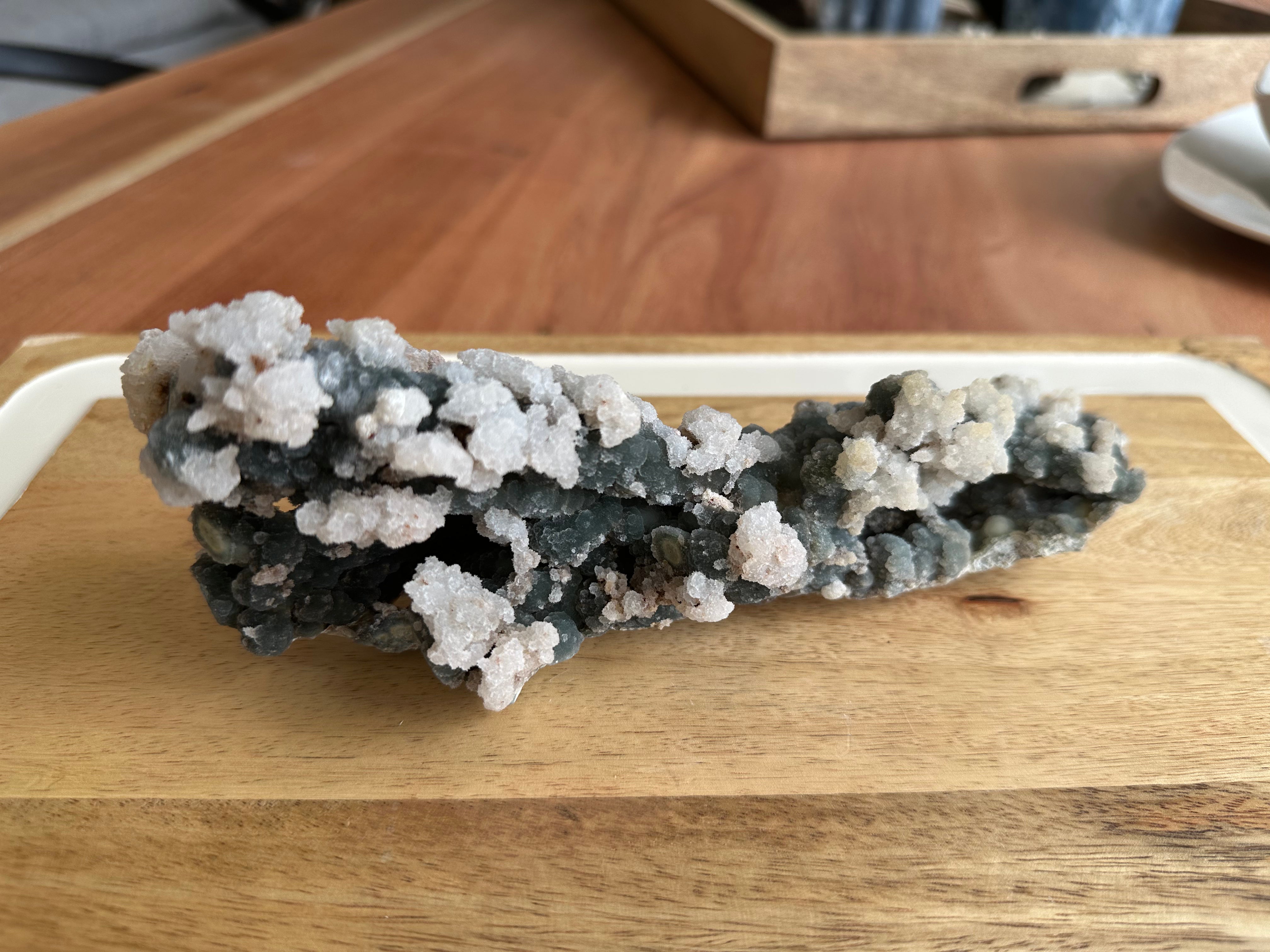 Coral Fósil con Calcedonia 486g E. #4, Único de Colección
