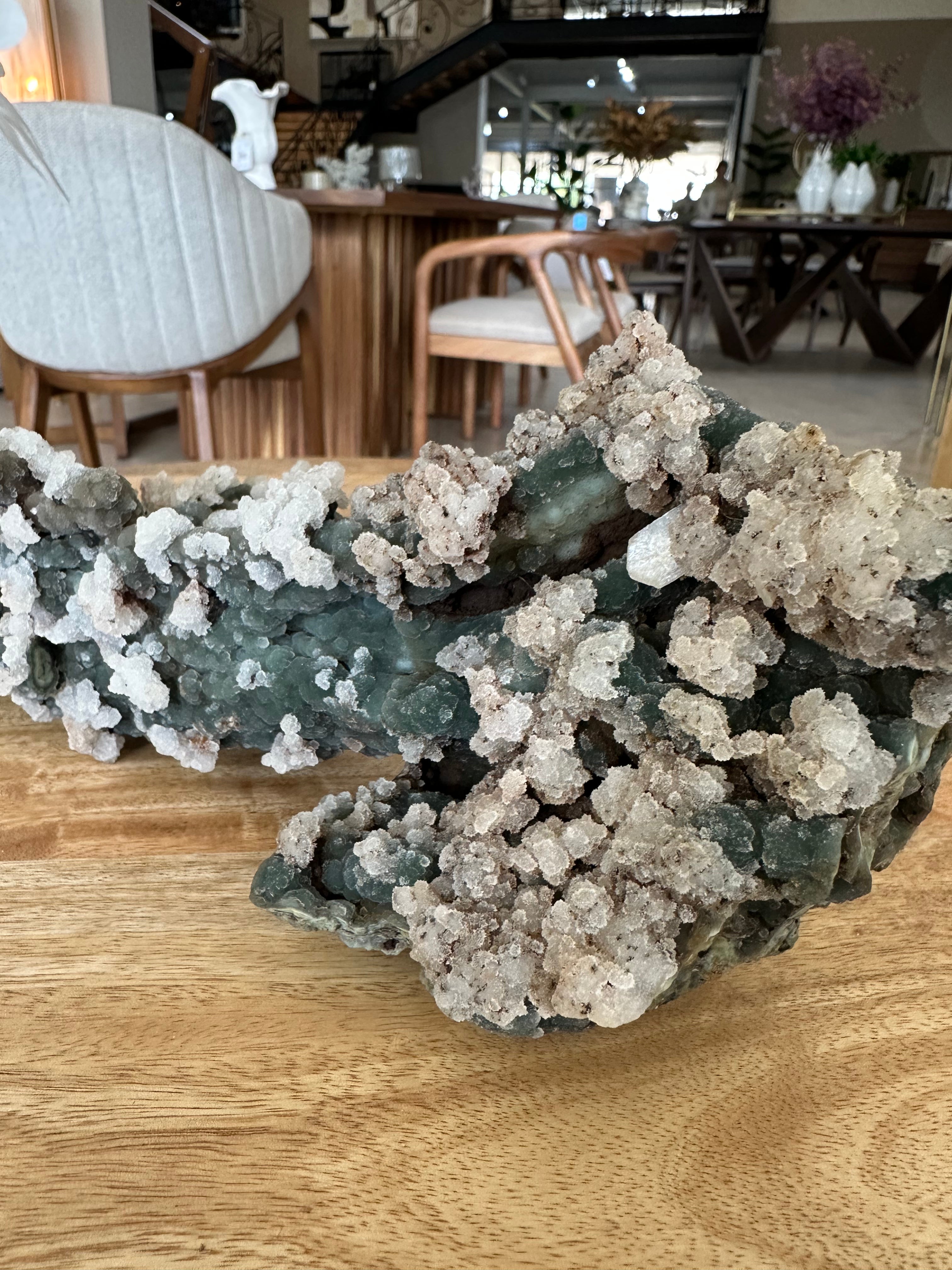 Coral Fósil con Calcedonia 1.72 kg E. #3, Único de Colección