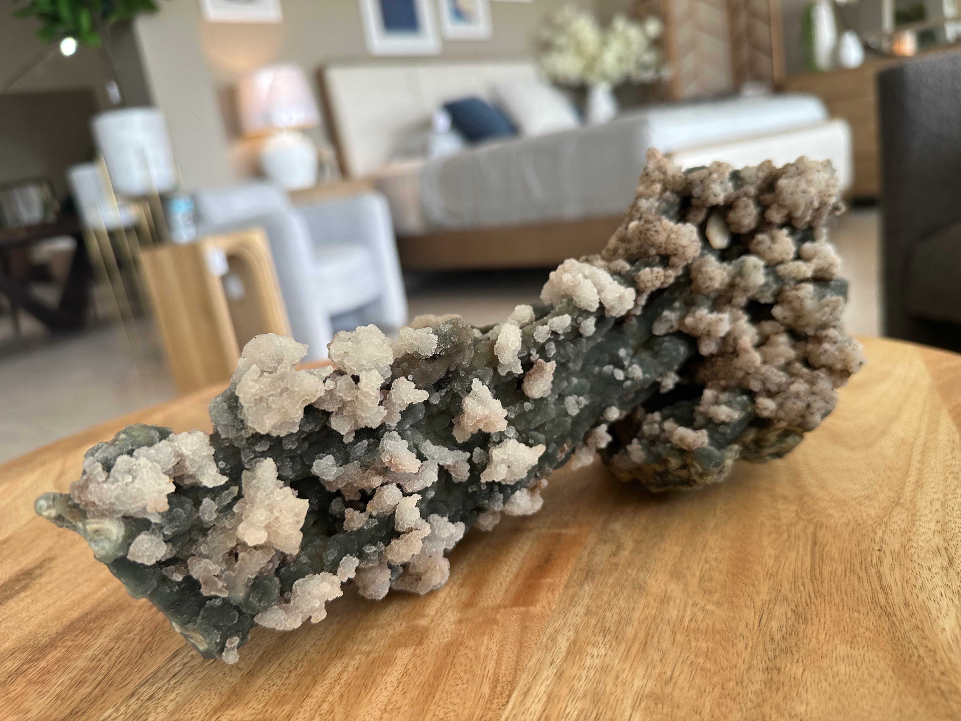 Coral Fósil con Calcedonia 1.72 kg E. #3, Único de Colección