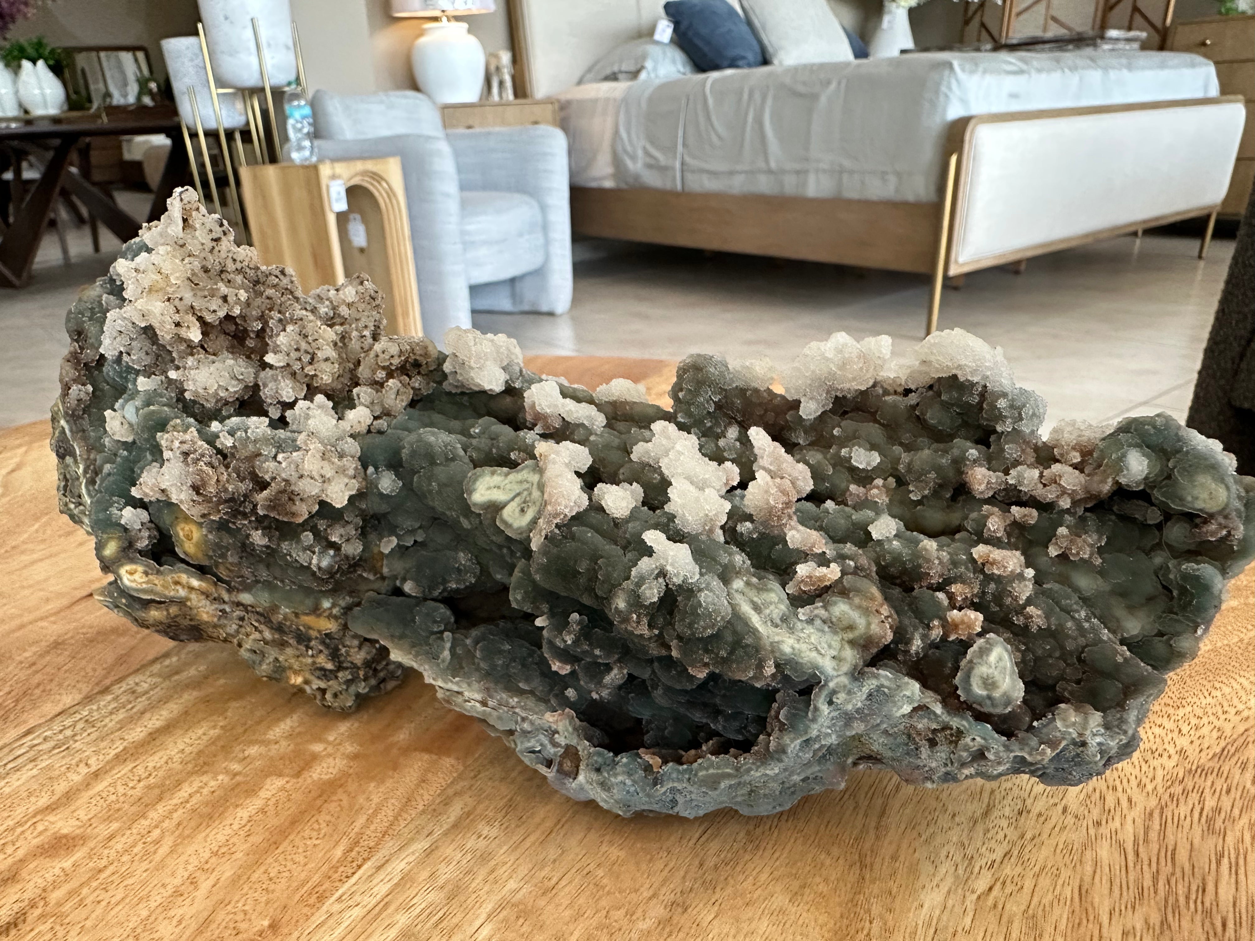 Coral Fósil con Calcedonia 1.72 kg E. #3, Único de Colección