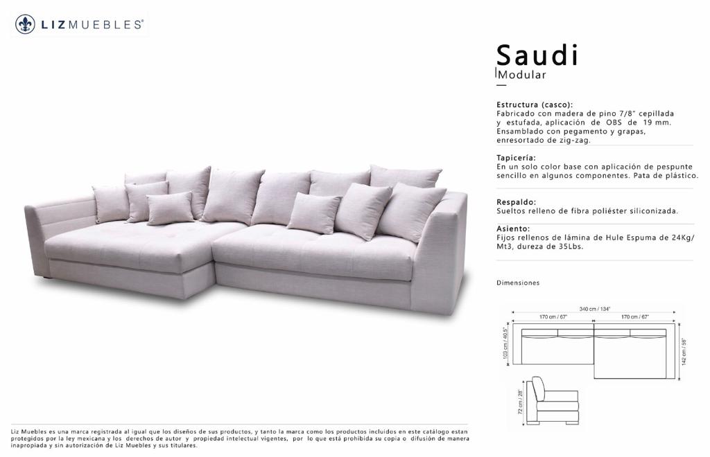 Sala Seccional SAUDI 2 pzs Chaise Izquierdo Edgemere oyster