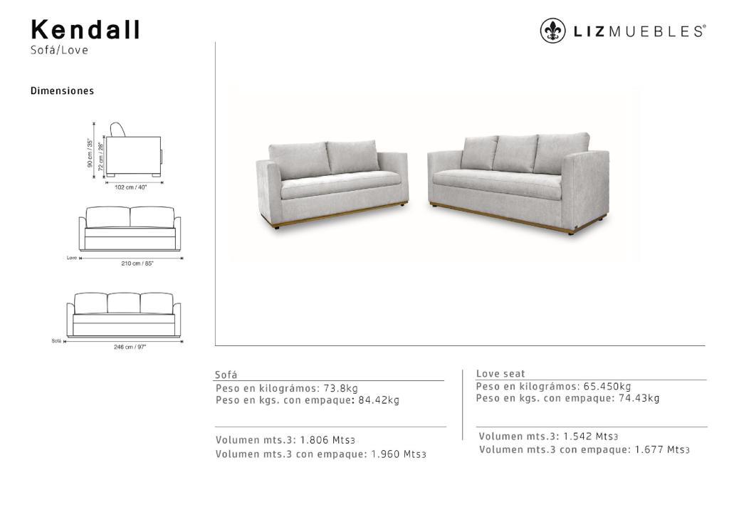 KENDALL SOFA Bonucci Stone