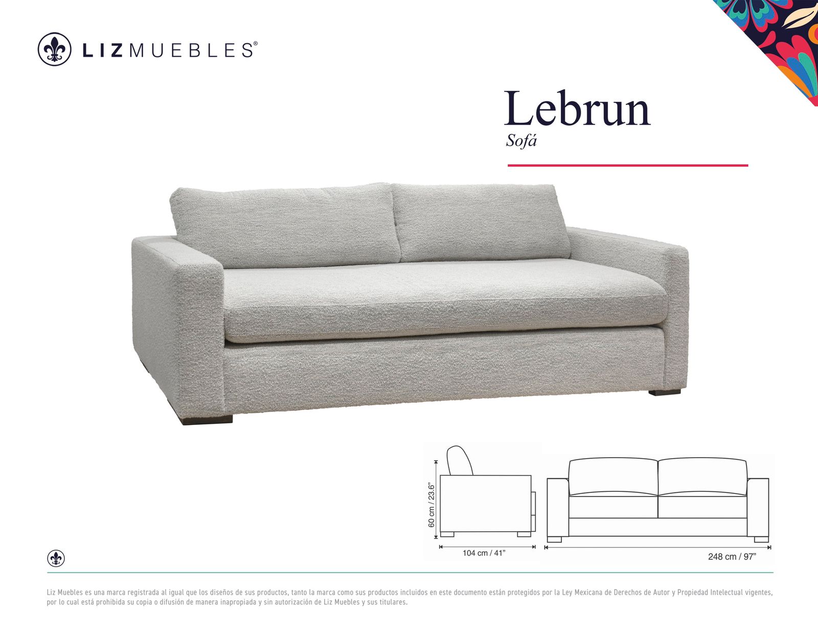 Sofá LEBRUN / Merino Cotton