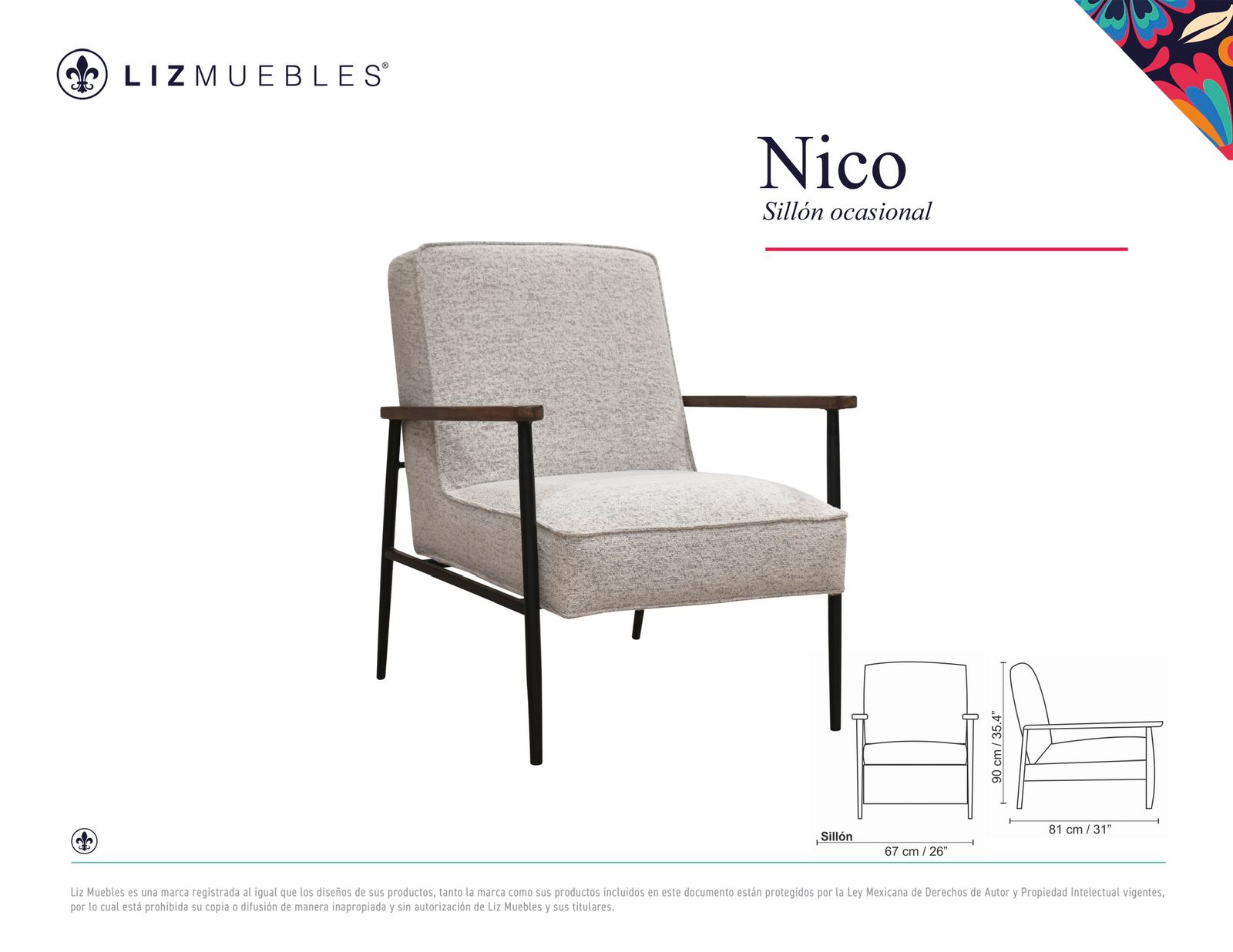 Sillón NICO / Dicosta Linen