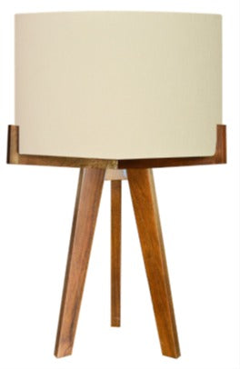 Lámpara de mesa  PALERMO, pantalla tela beige