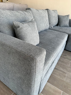 BARLOW Sofa-cama modular Derecho 2 PZS t. Egypt gris