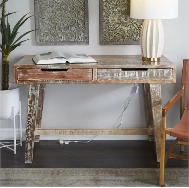Escritorio madera de mango 48"W, 31"H